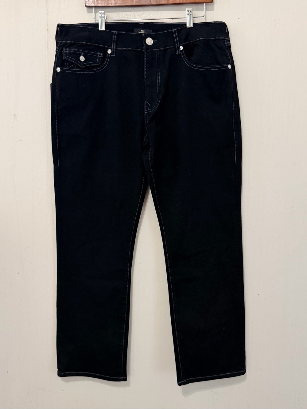 True Religion Men’s Ricky Straight Black Classic Jeans